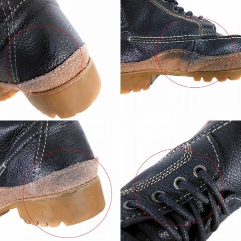 クシタニ KUSHITANI FOOTWEAR モカシンブーツ バイク レザー 27 黒