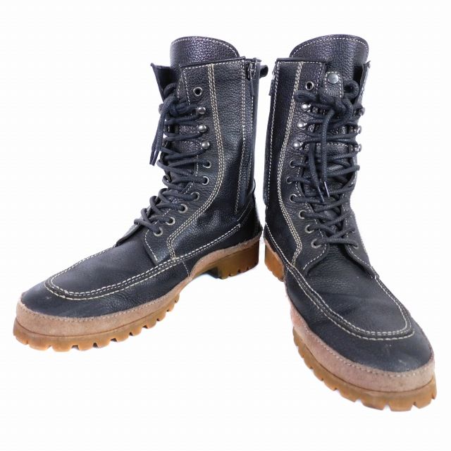 クシタニ KUSHITANI FOOTWEAR モカシンブーツ バイク レザー 27 黒