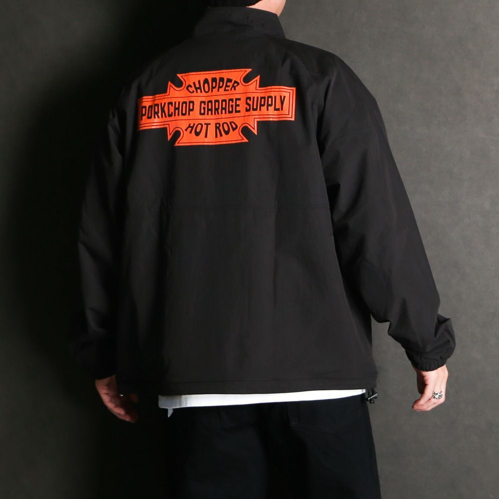 PORKCHOP/ポークチョップ】BAR&SHIELD TRACK JKT / ブラック 