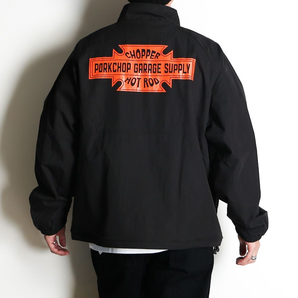 PORKCHOP/ポークチョップ】BAR&SHIELD TRACK JKT / ブラック