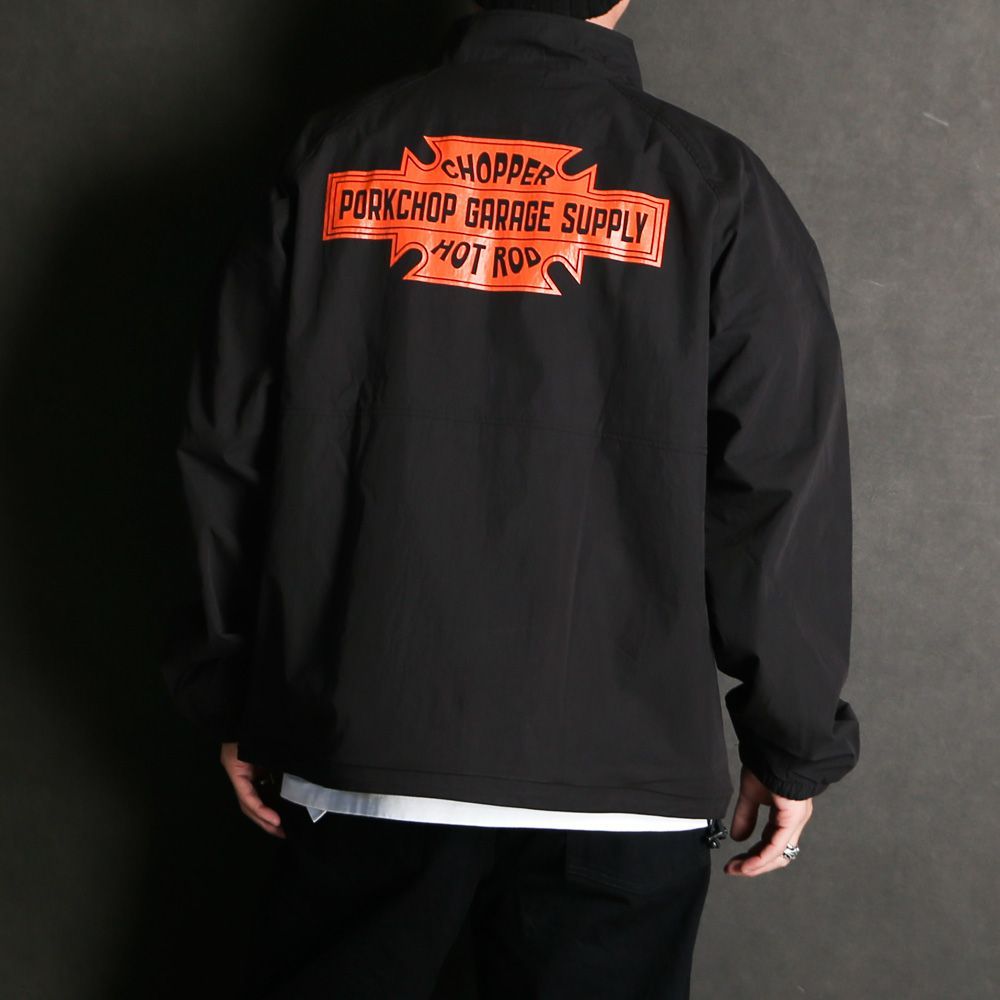 PORKCHOP/ポークチョップ】BAR&SHIELD TRACK JKT / ブラック
