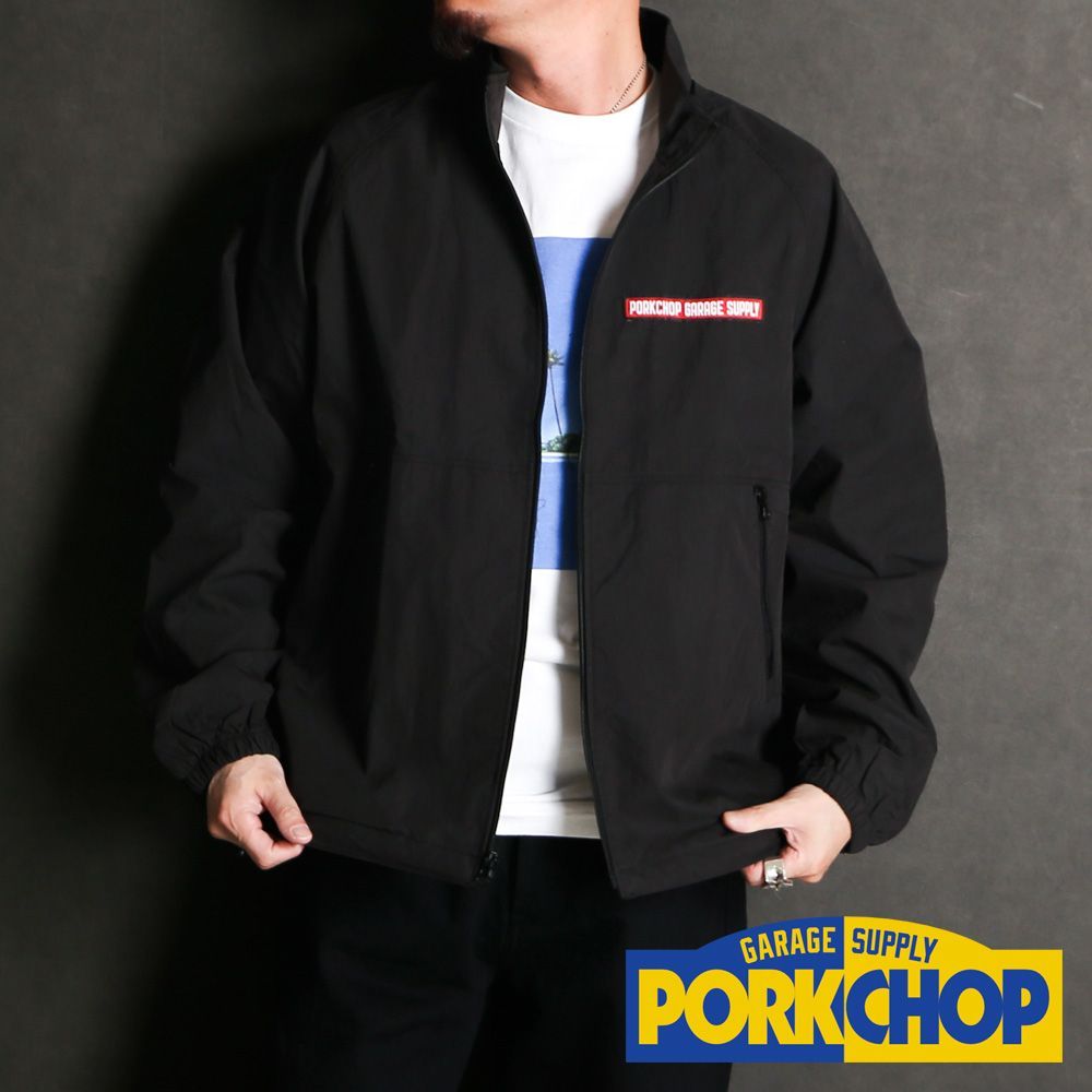 PORKCHOP/ポークチョップ】BAR&SHIELD TRACK JKT / ブラック
