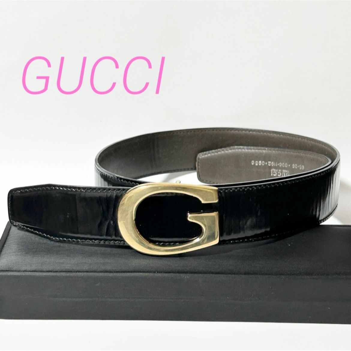 GUCCI グッチ Gバックル レディース ベルト レザー 036・1192・0956