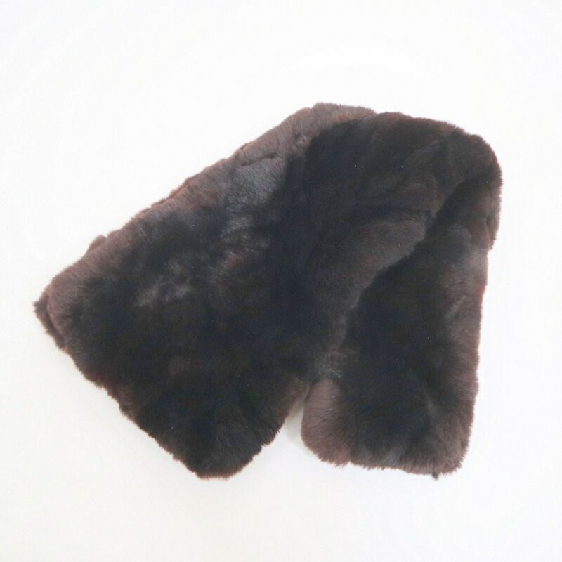 CHANEL シャネル ラパンファー マフラー ブラウン ラビットファー