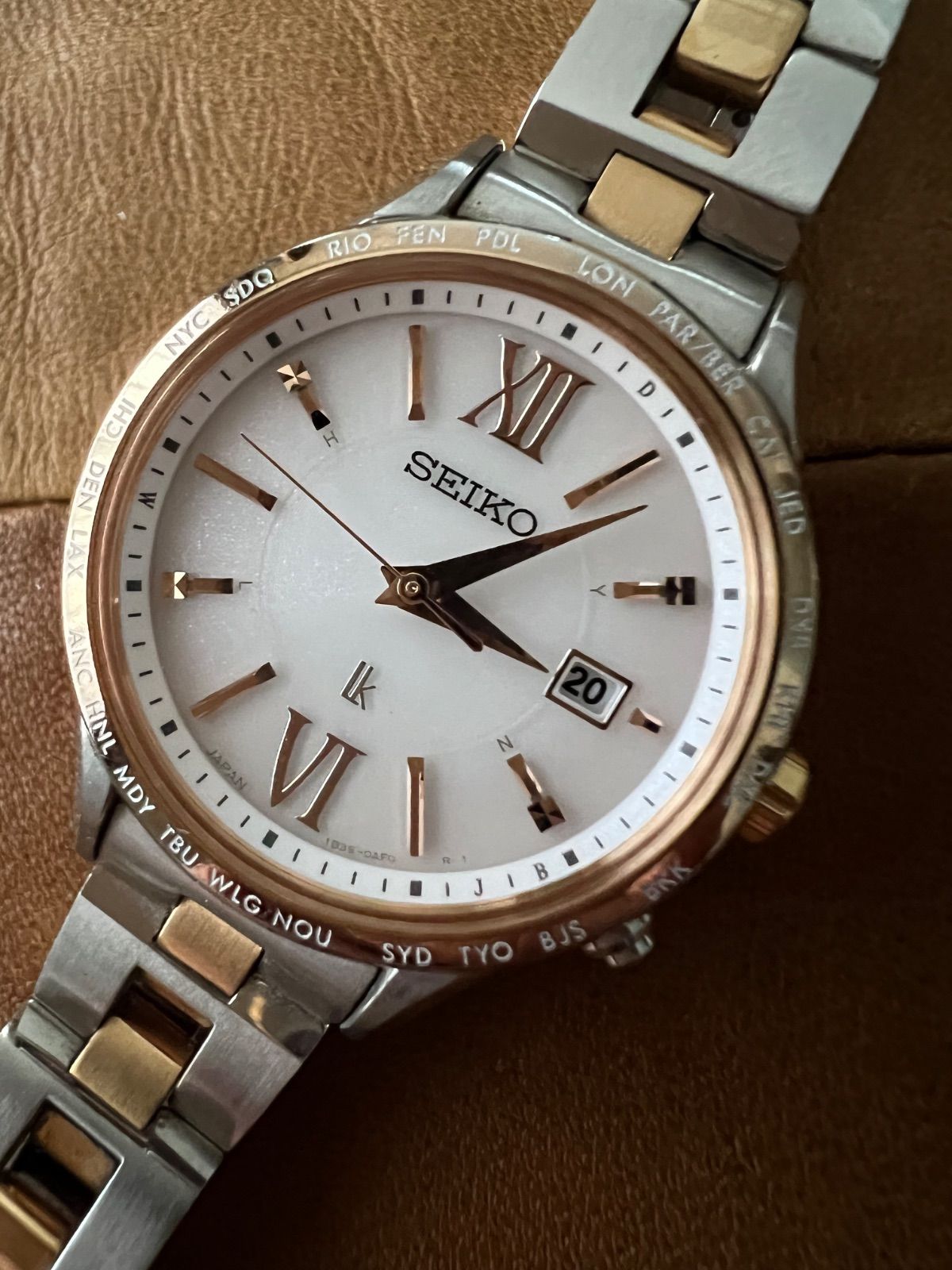 セイコー SEIKO☆ルキア☆電波ソーラー時計☆1B35-0AB0☆稼働品 - メルカリ