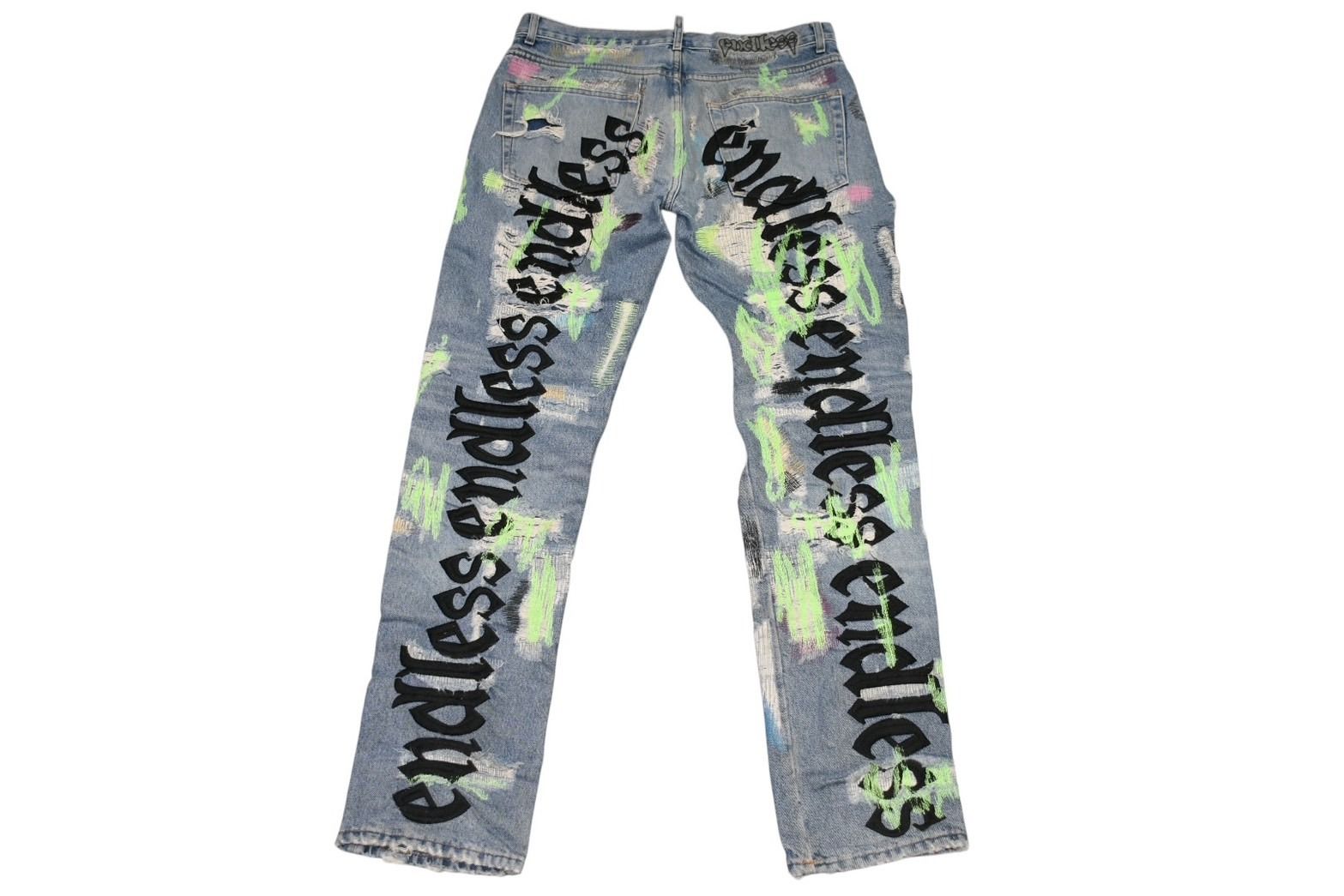 極美品 Endless Denim エンドレスデニム エンブロイダリーアンド 