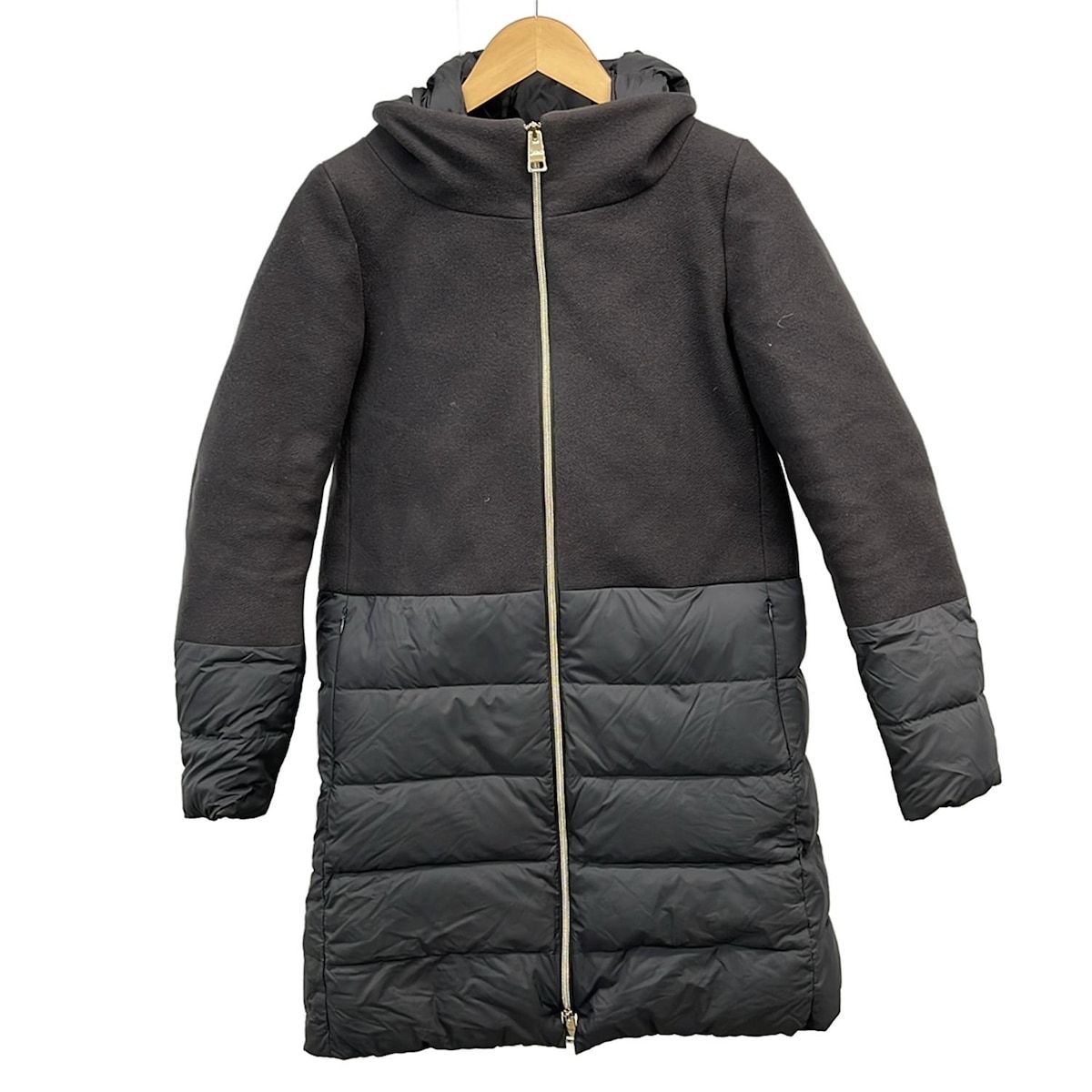 HERNO(ヘルノ) ダウンコート サイズ42 M レディース - ダークグレー