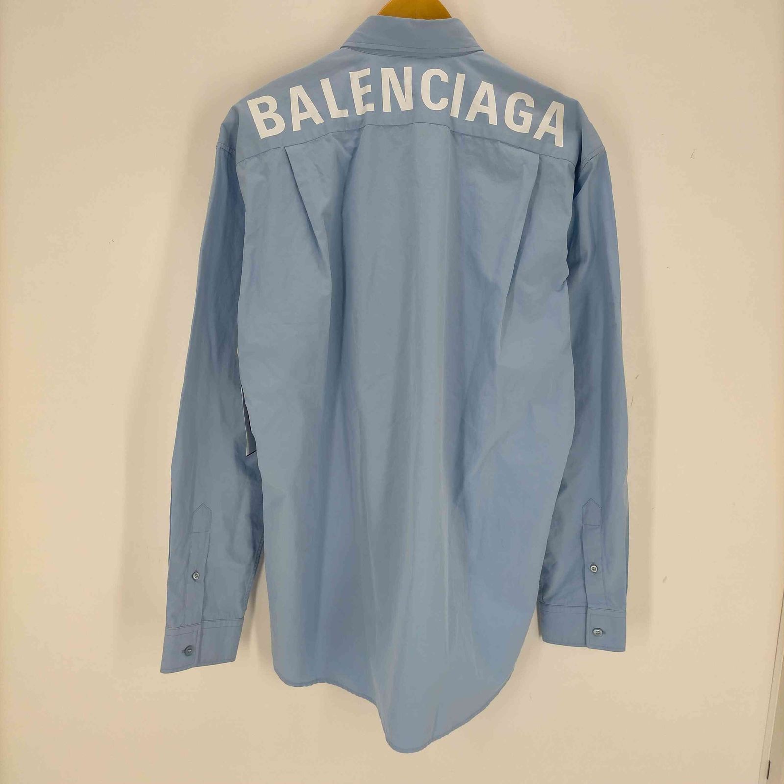 バレンシアガ BALENCIAGA バックロゴプリント L/Sシャツ メンズ 38