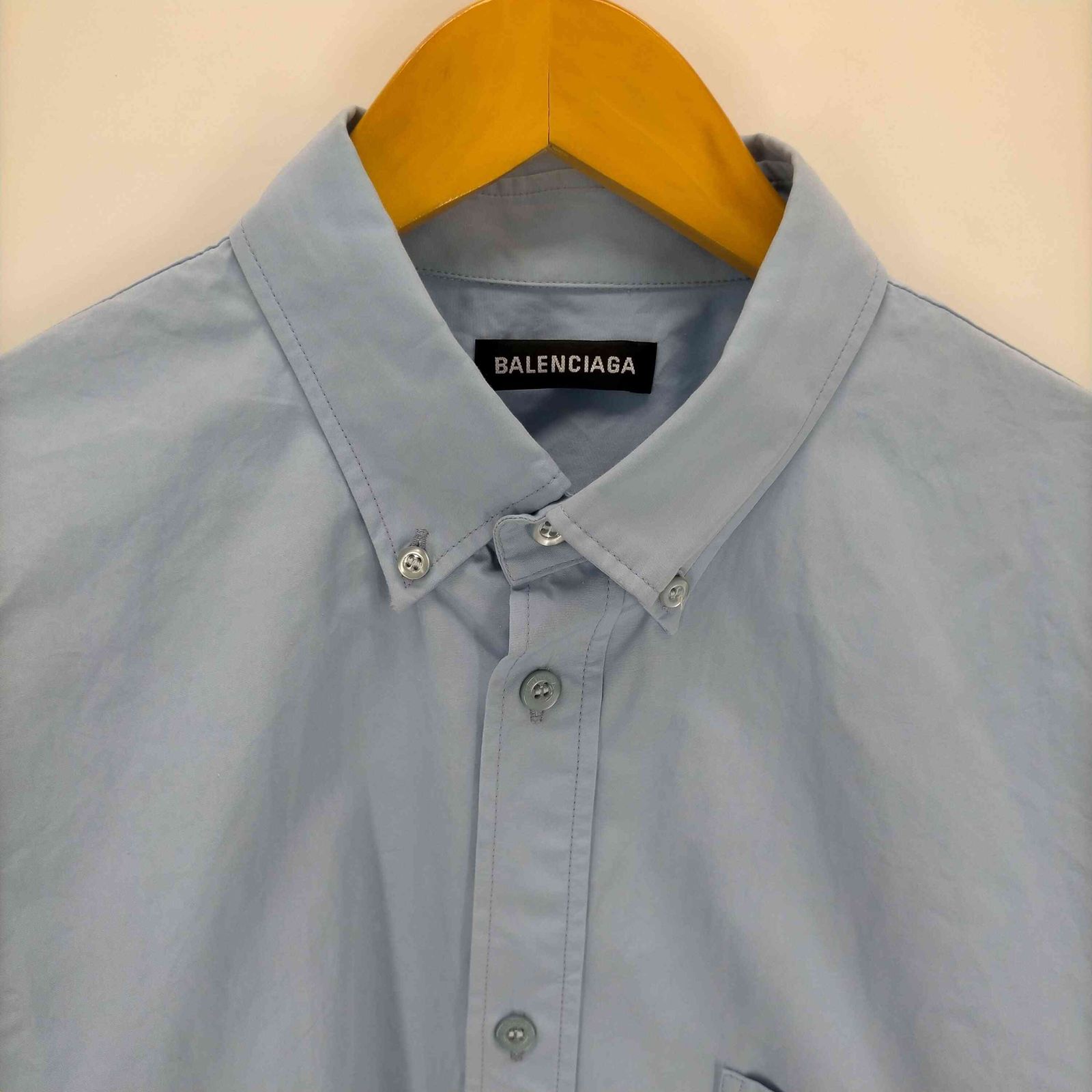 バレンシアガ BALENCIAGA バックロゴプリント L/Sシャツ メンズ 38
