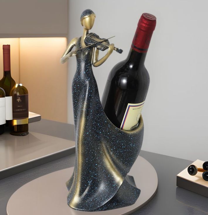 アイデア 高級 リビング ワインラック バイオリン オブジェ インテリア