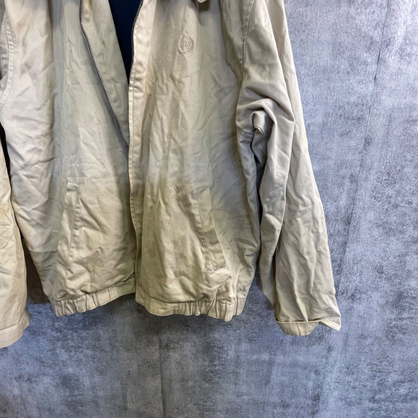 U-165】CHAPS Ralph Lauren ブルゾン XL ベージュ コットンジャケット 