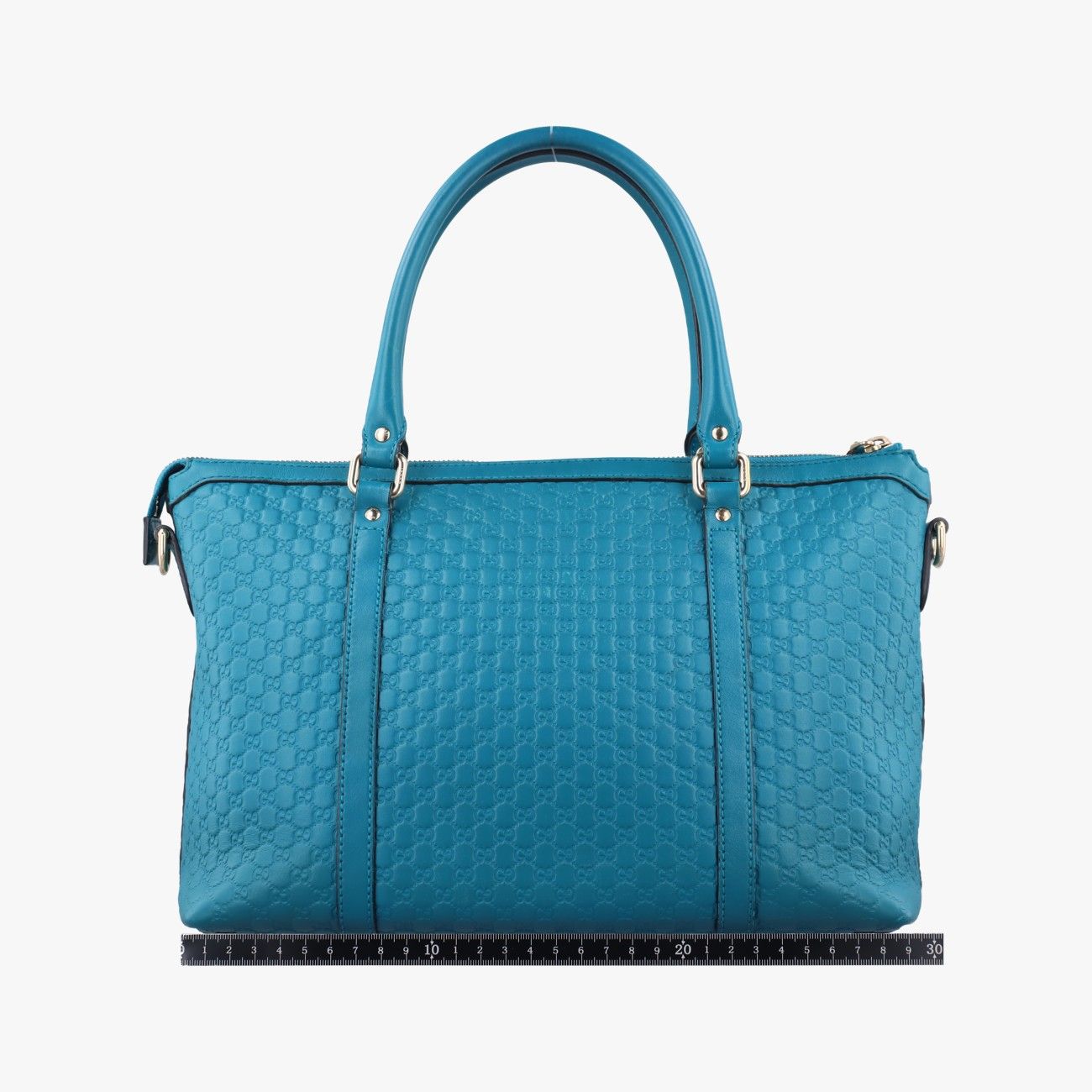 グッチGucciマイクログッチシマ ブルー レザー 449656 E020786599