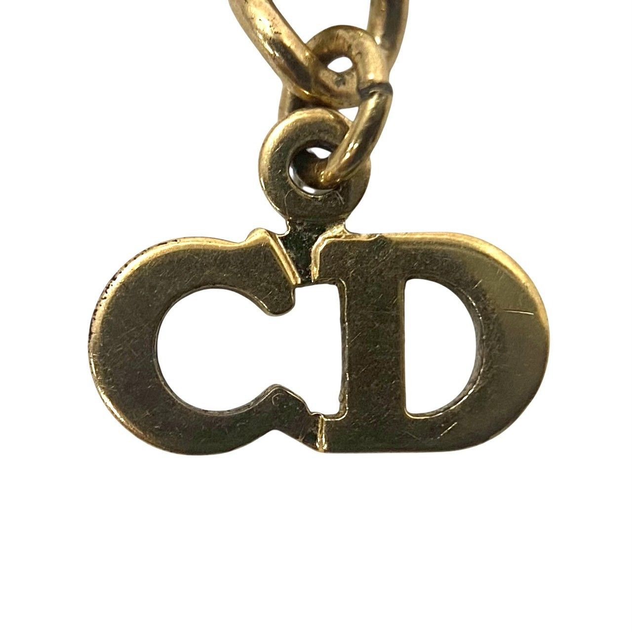 Dior】CDロゴ ラインストーン ネックレス ゴールド/金 カラー