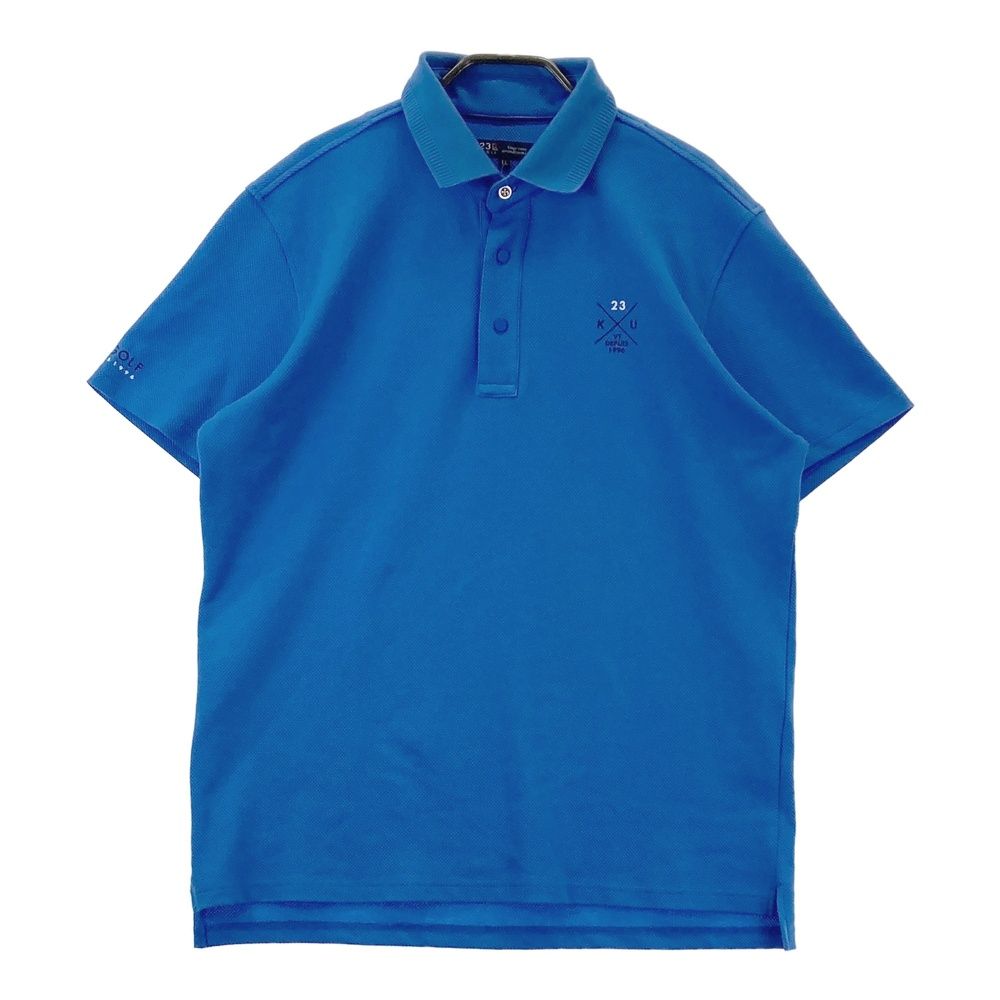 サイズ：LL 23区GOLF ニジュウサンクゴルフ 半袖ポロシャツ ブルー系