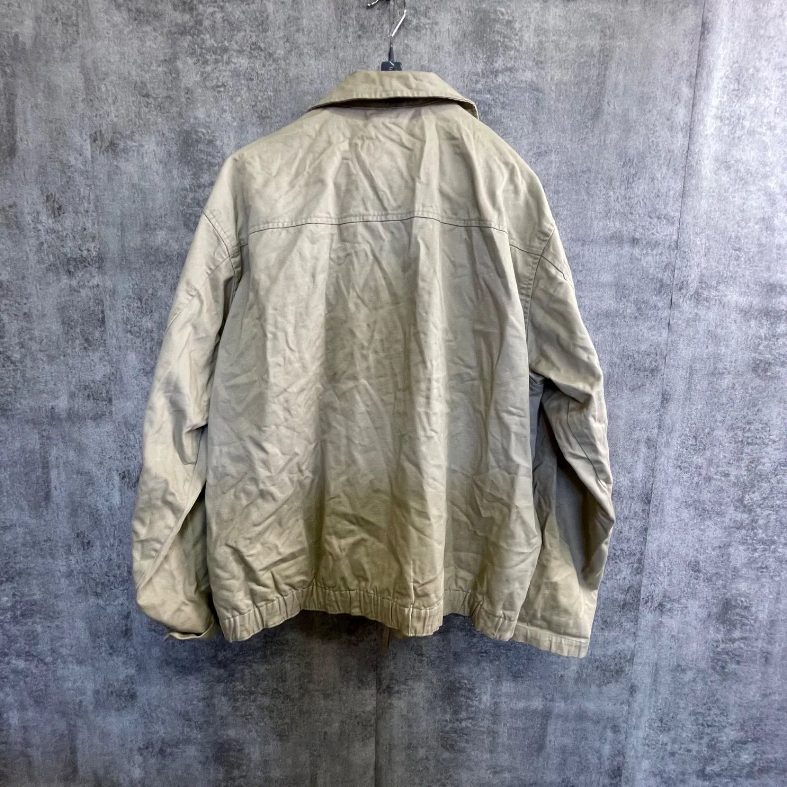 U-165】CHAPS Ralph Lauren ブルゾン XL ベージュ コットンジャケット 