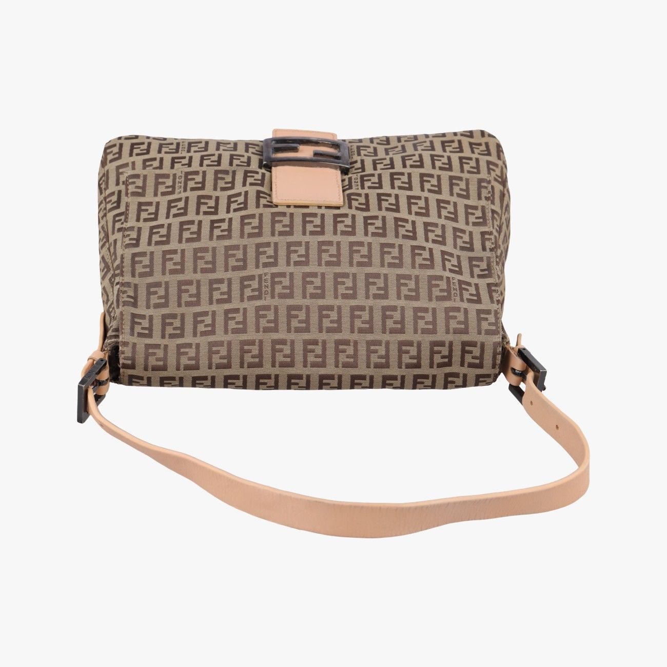 フェンディFendiマンマバケット ズッキーノ柄 ブラウン キャンバス