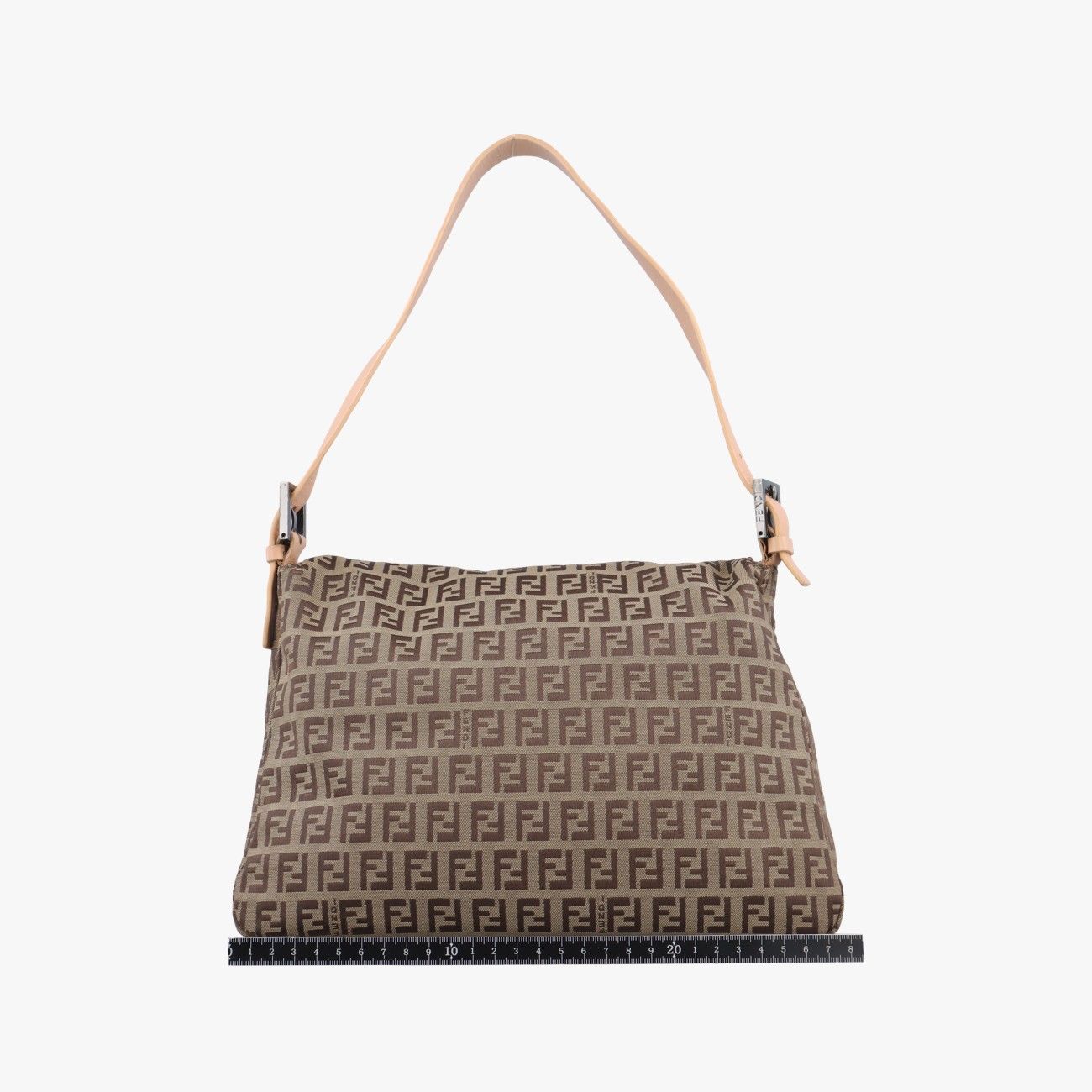 フェンディFendiマンマバケット ズッキーノ柄 ブラウン キャンバス