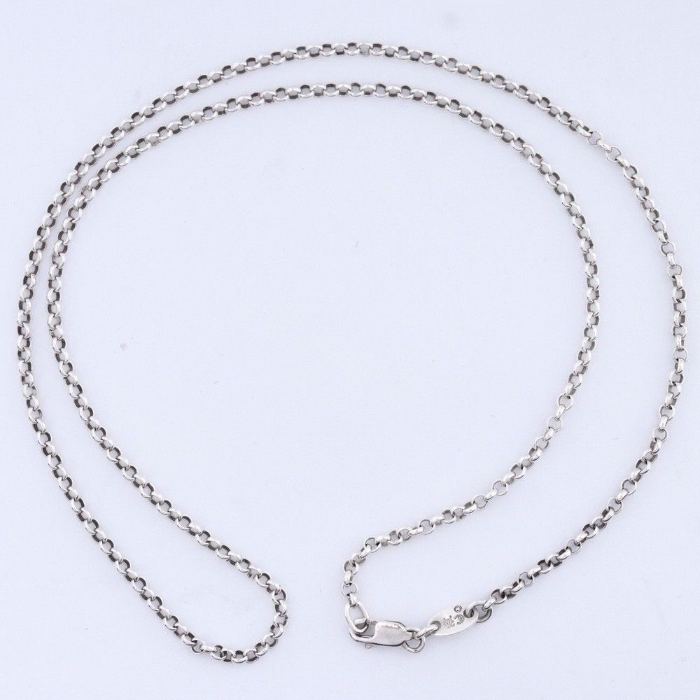 CHROME HEARTS ネックレス ロールチェーン 18インチ シルバー - メルカリ