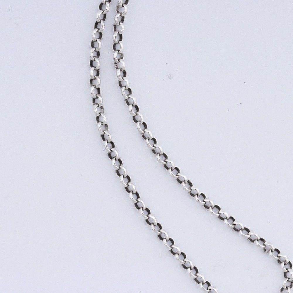 CHROME HEARTS ネックレス ロールチェーン 18インチ シルバー - メルカリ