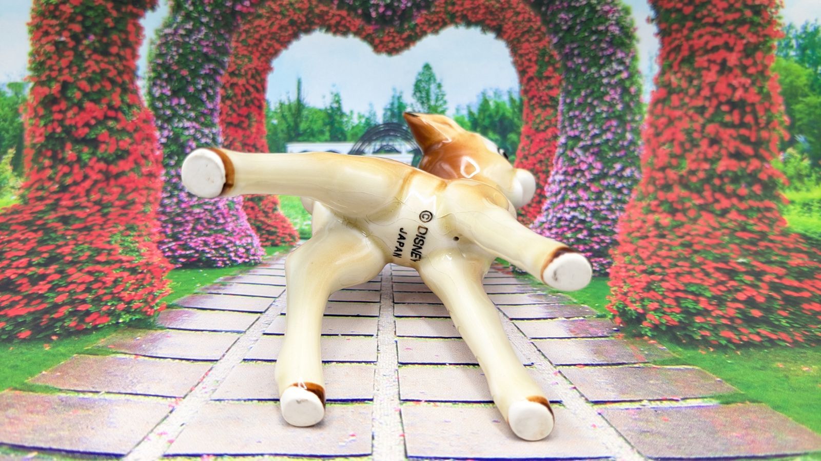 ディズニー ヴィンテージ バンビ 陶器 フィギュア 置物 当時物 DISNEY