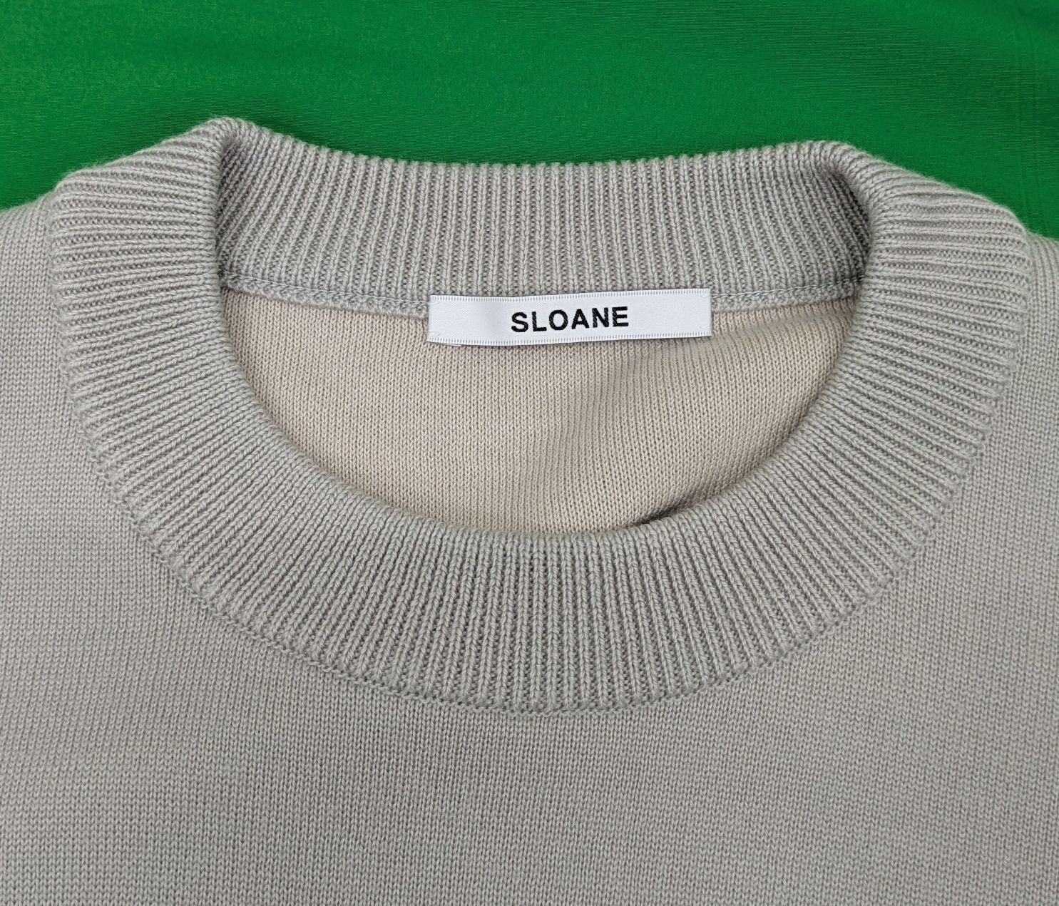 美品】SLOANE スローン 12G天竺ダブルフェイス ニットセーター - メルカリ