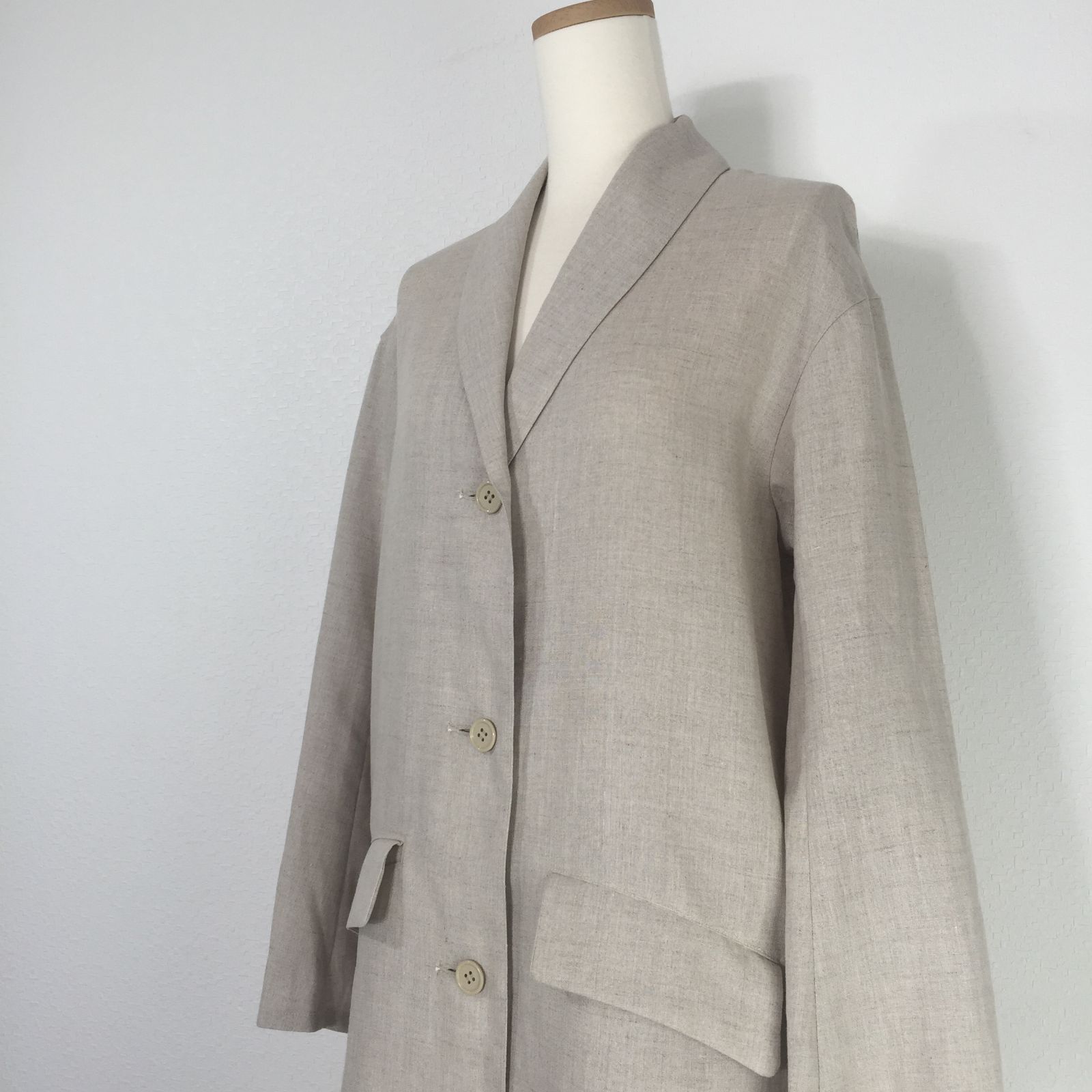 CHEVRE シェーブル Long Coat Linen リネン ロングコート ジャケット