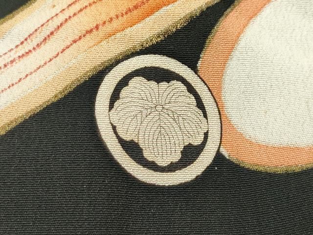 平和屋本店○極上 アンティーク 大正ロマン 振袖 駒刺繍 松竹梅扇面