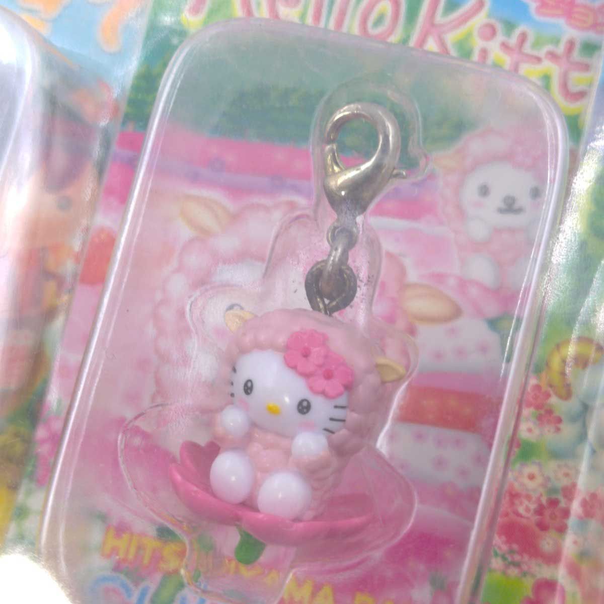 未使用】[100個セット] ハローキティご当地 値付け ほか ストラップ
