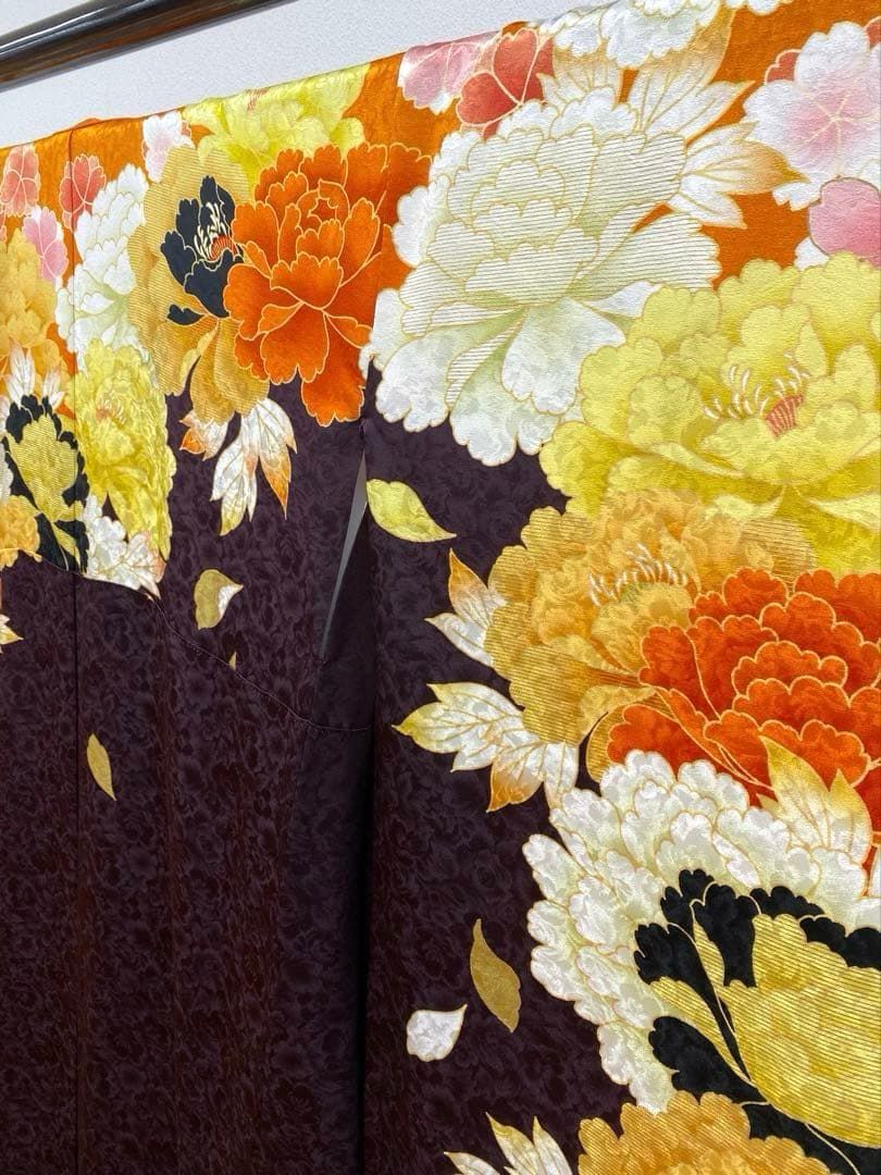 振袖 ROLA 刺繍 金彩 紋意匠 牡丹 身丈cm 撥水加工済 MO3491 振袖 ROLA 刺繍 金彩 紋意匠 牡丹 身丈cm 撥水加工済 MO3491 | ヤマダ