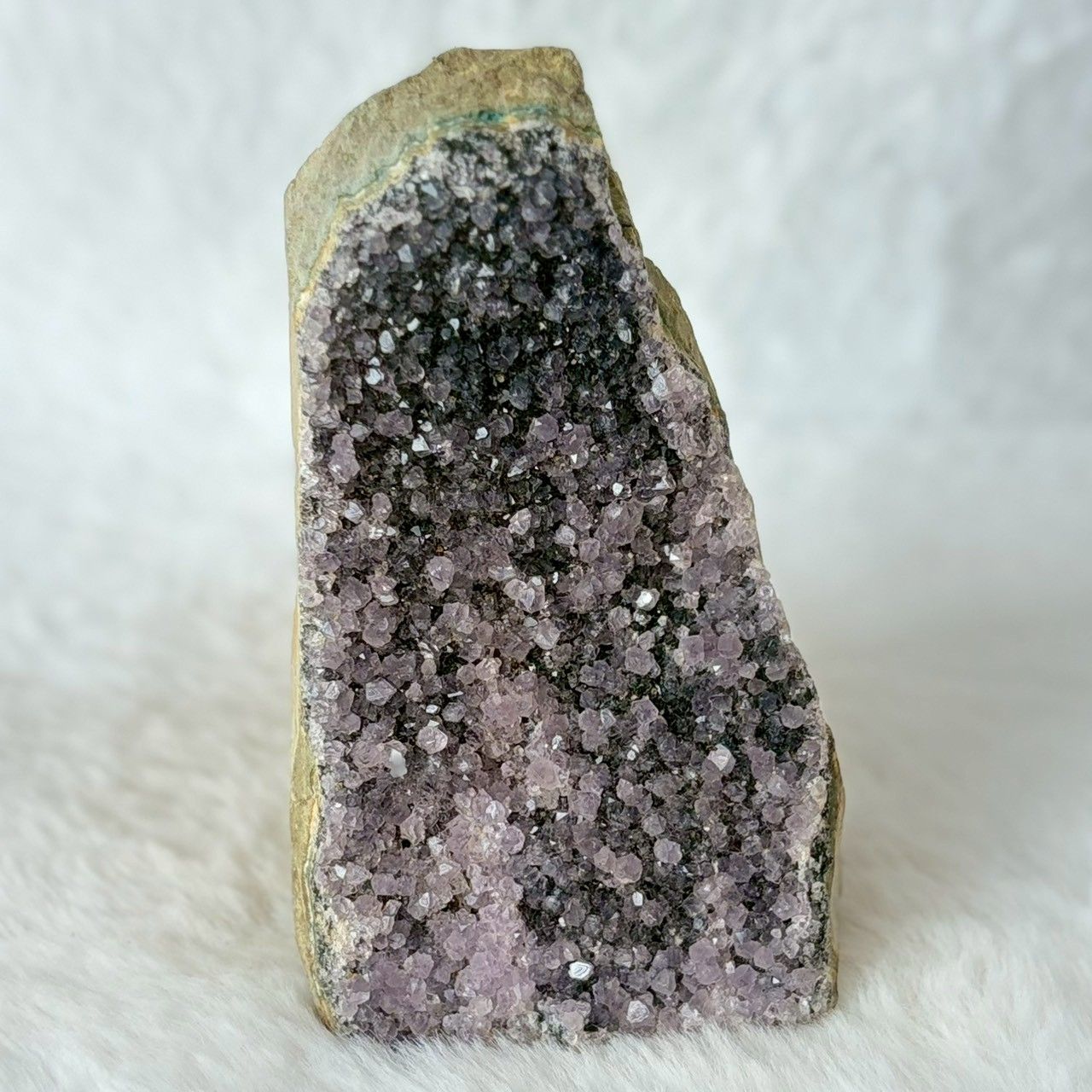 ブラックアメジスト 373g】ドゥルージー細結晶 ウルグアイ産