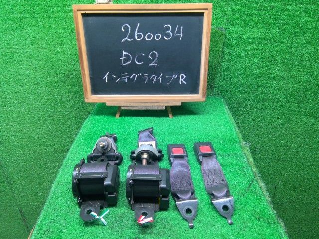 【中古】インテグラ E-DC2 リアシートベルト　左右セット 82450-ST7-J02ZA 自社品番260034 NH0