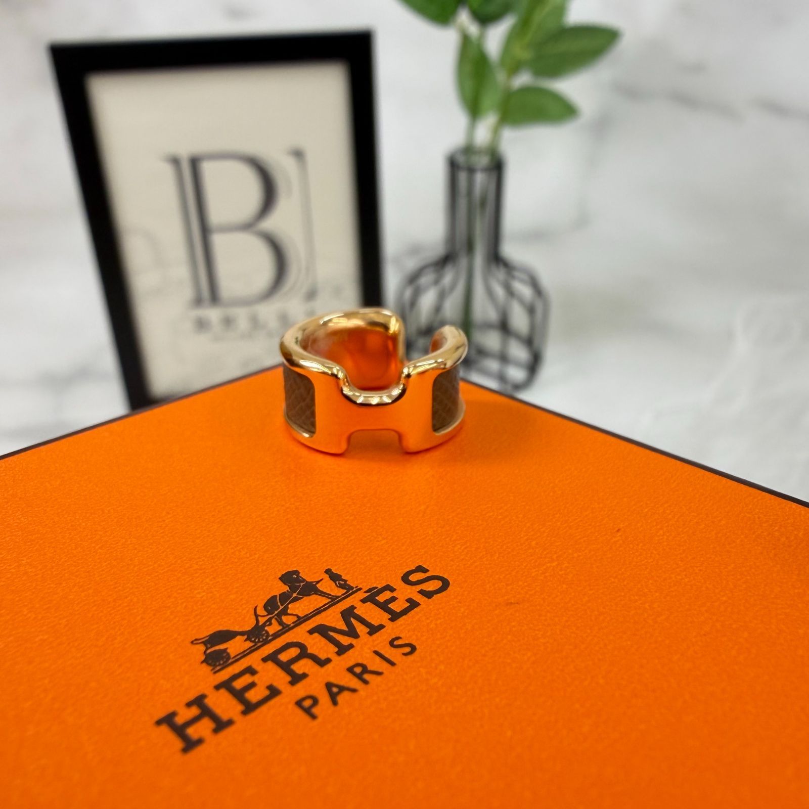 鑑定済み【 新品未使用 】エルメス 《 オランプ 》 PM エトゥープ