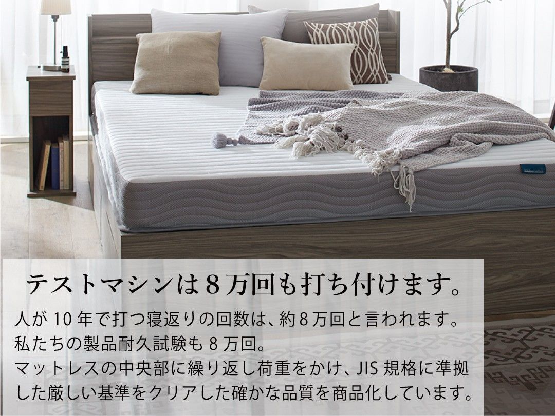 最安値】セミダブルベッド 収納ベッド マットレス付き 新品送料込