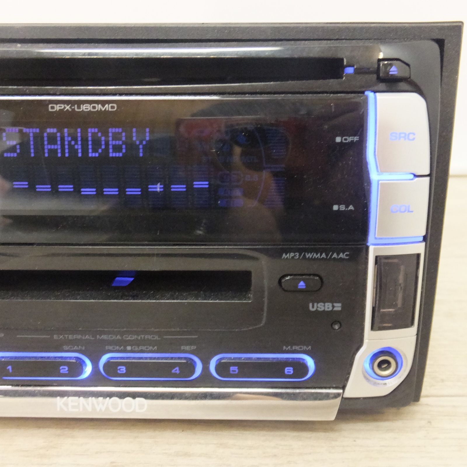 送料無料] ☆ケンウッド KENWOOD カーオーディオ 2DINコンポ CD MD USB