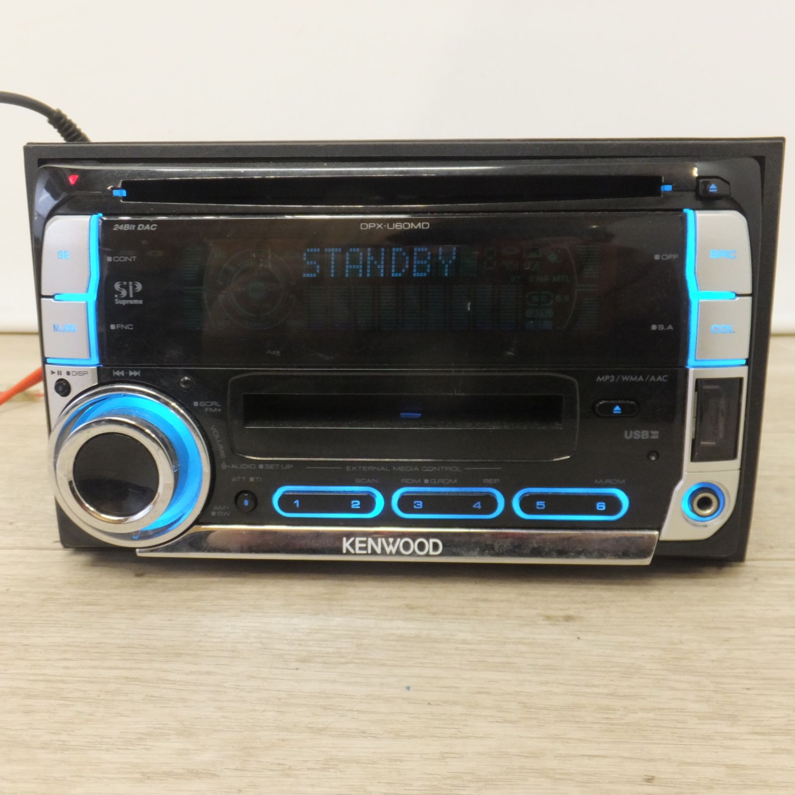 送料無料] ☆ケンウッド KENWOOD カーオーディオ 2DINコンポ CD MD USB