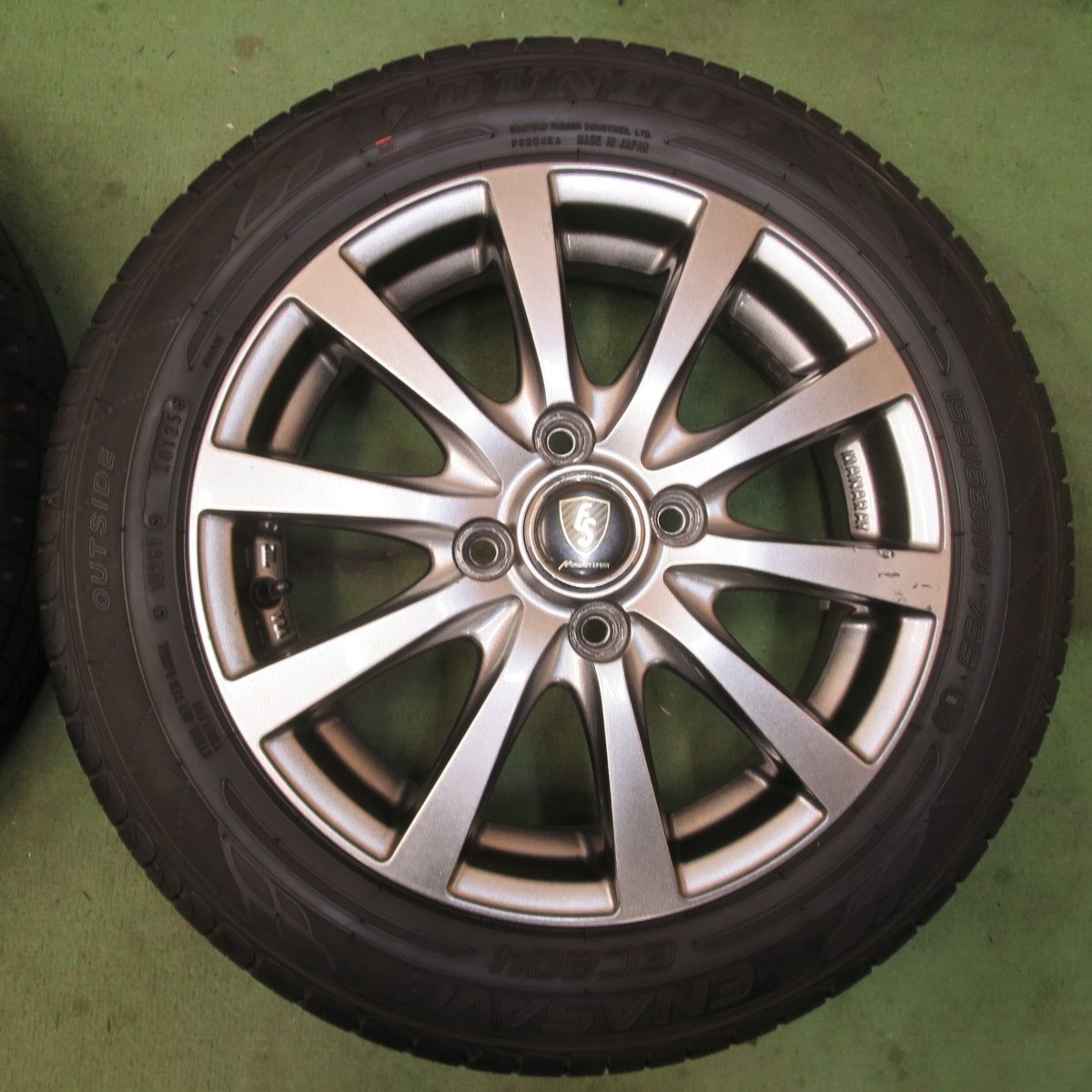 ほぼ未使用！25年☆155/65R14 ダンロップ エナセーブ EC204 MANARAY 