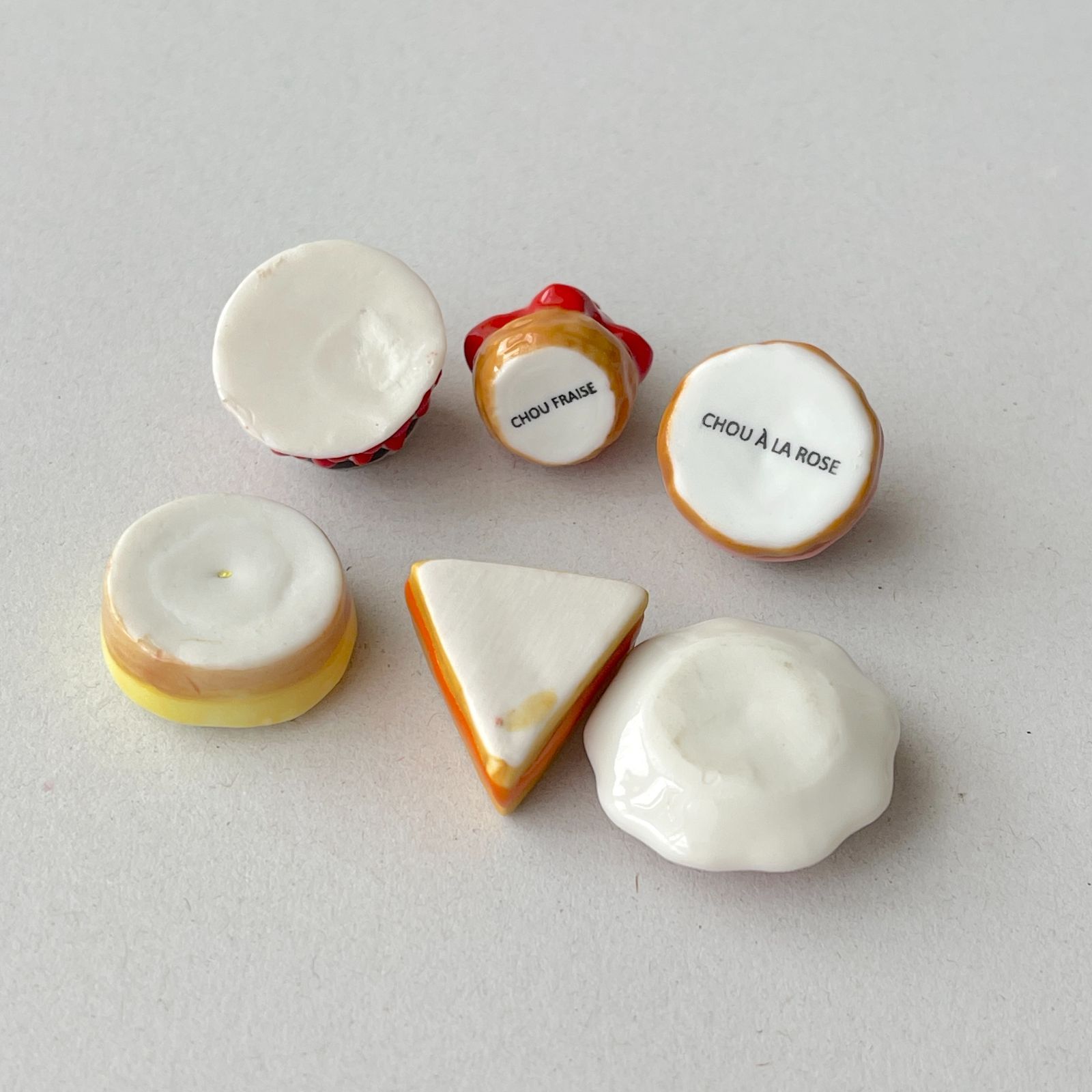 フェーヴ スイーツ② 6個 ケーキ フランス フェーブ ミニチュア陶器 s