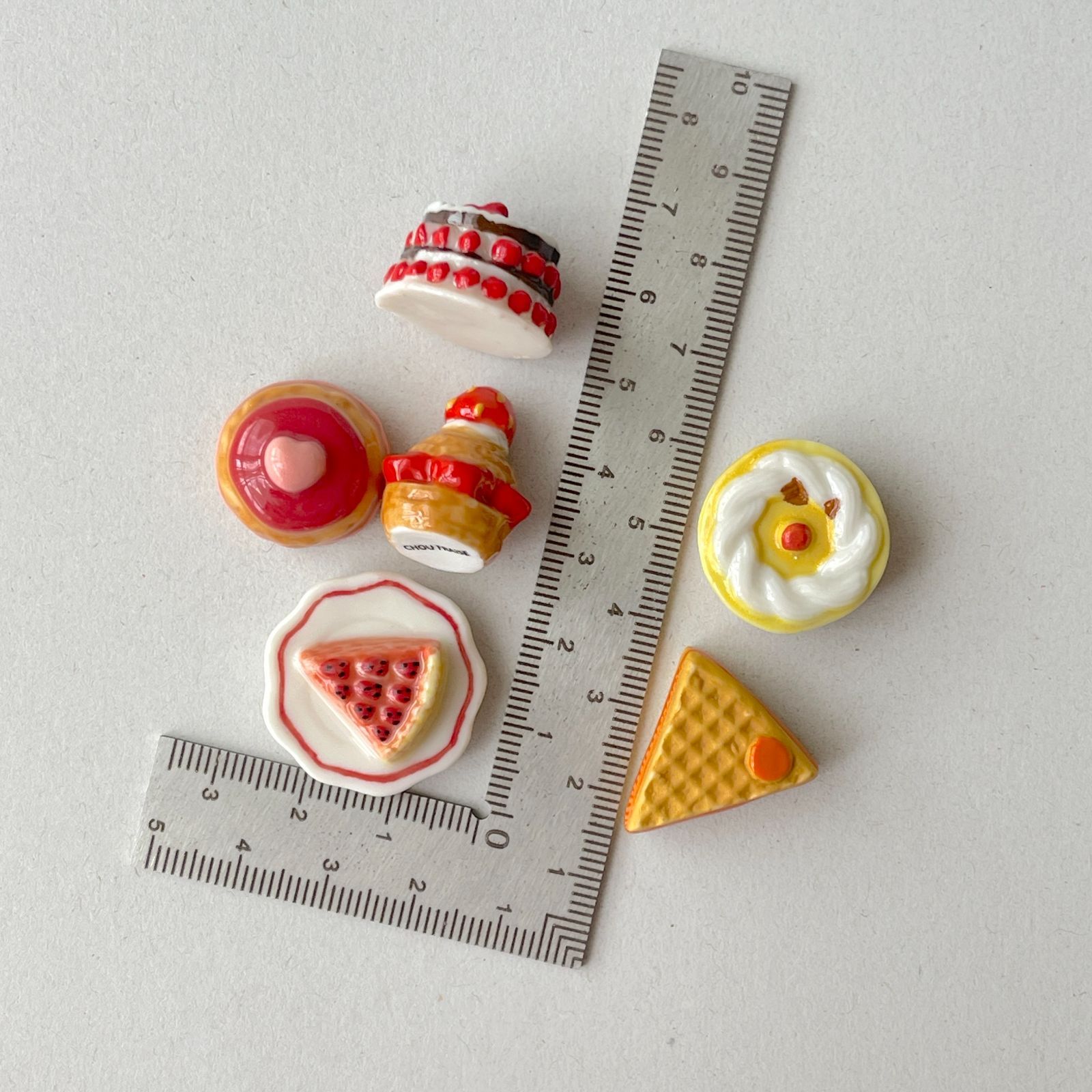 フェーヴ スイーツ② 6個 ケーキ フランス フェーブ ミニチュア陶器 s