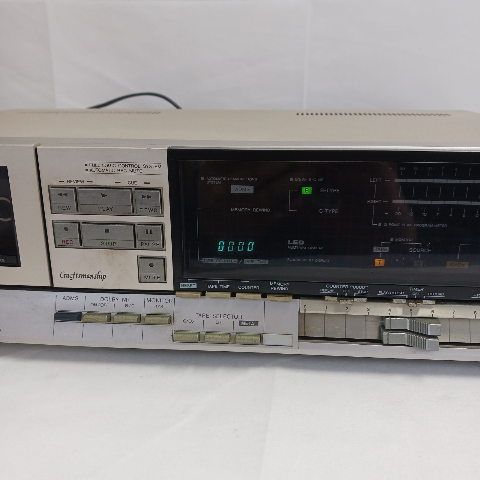 中古品】AIWA（アイワ）ステレオカセットデッキ「AD-FF6」通電確認済