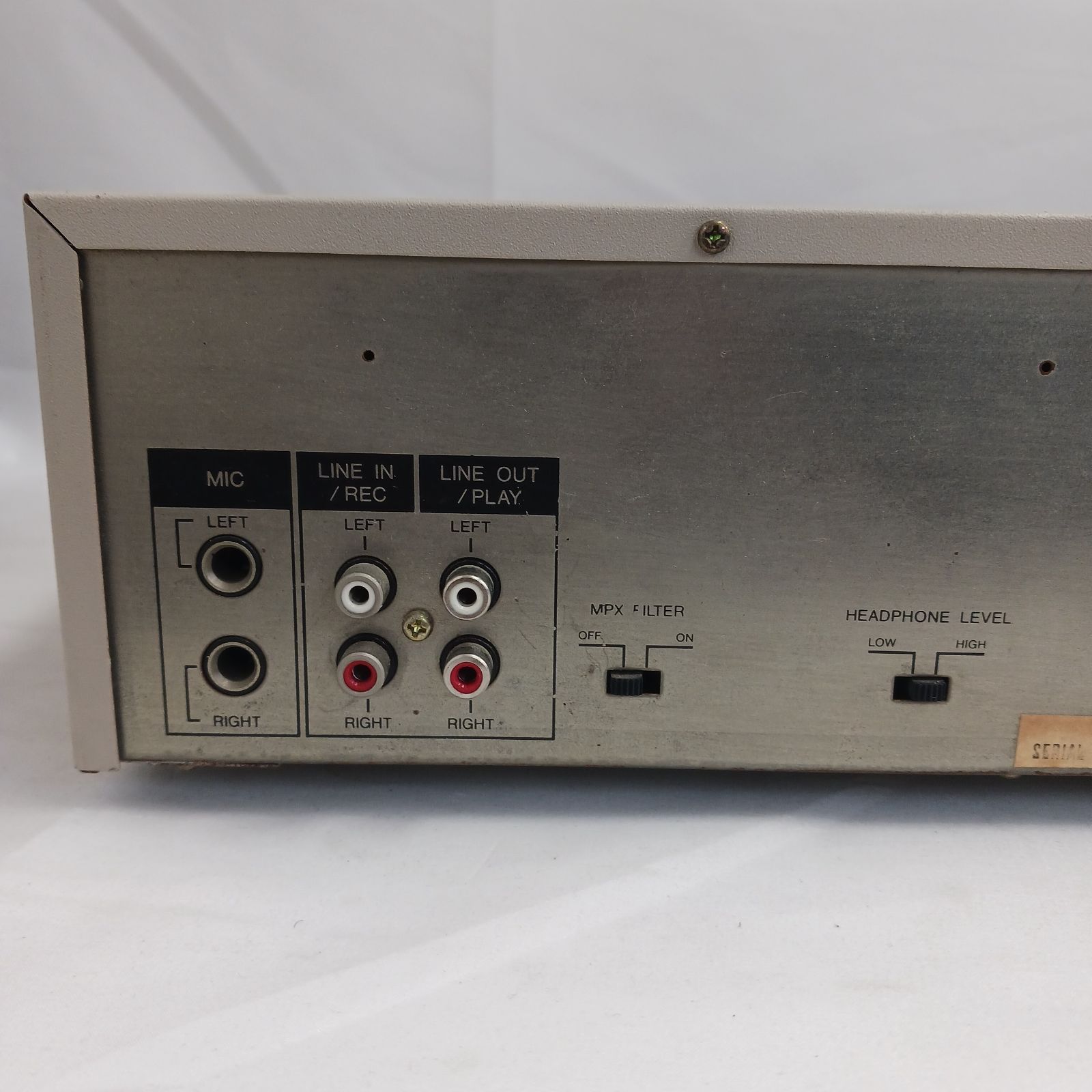 中古品】AIWA（アイワ）ステレオカセットデッキ「AD-FF6」通電確認済