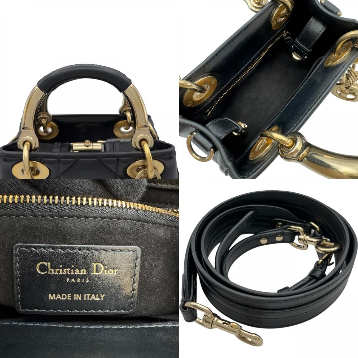 クリスチャン・ディオール Christian Dior レディ95.22 ミニ ブラック