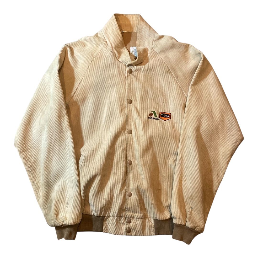 80s corduroy jacket brown made in USA size L 80年代製 企業系