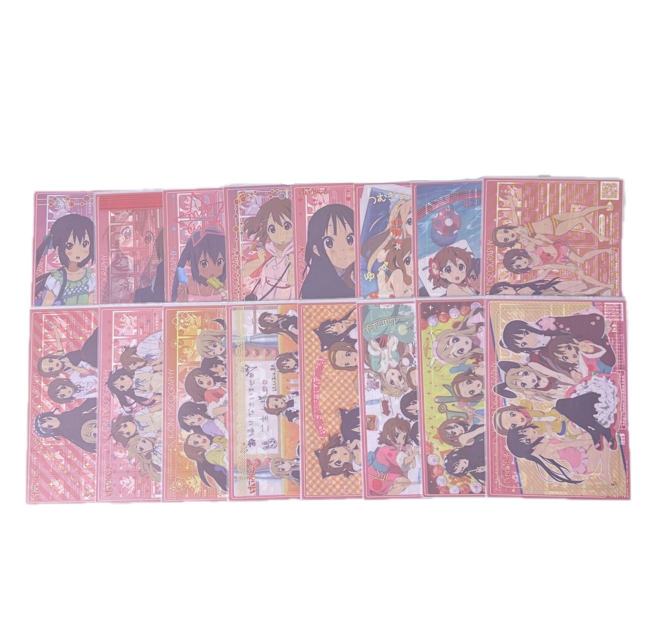 銀サイン　けいおん　!　桜高校　軽音部　コンプリート　キラ　箔押し　未使用 ジャンボカードダスEX けいおん! K-ON! ACTIVITY DIARY 桜高軽音部