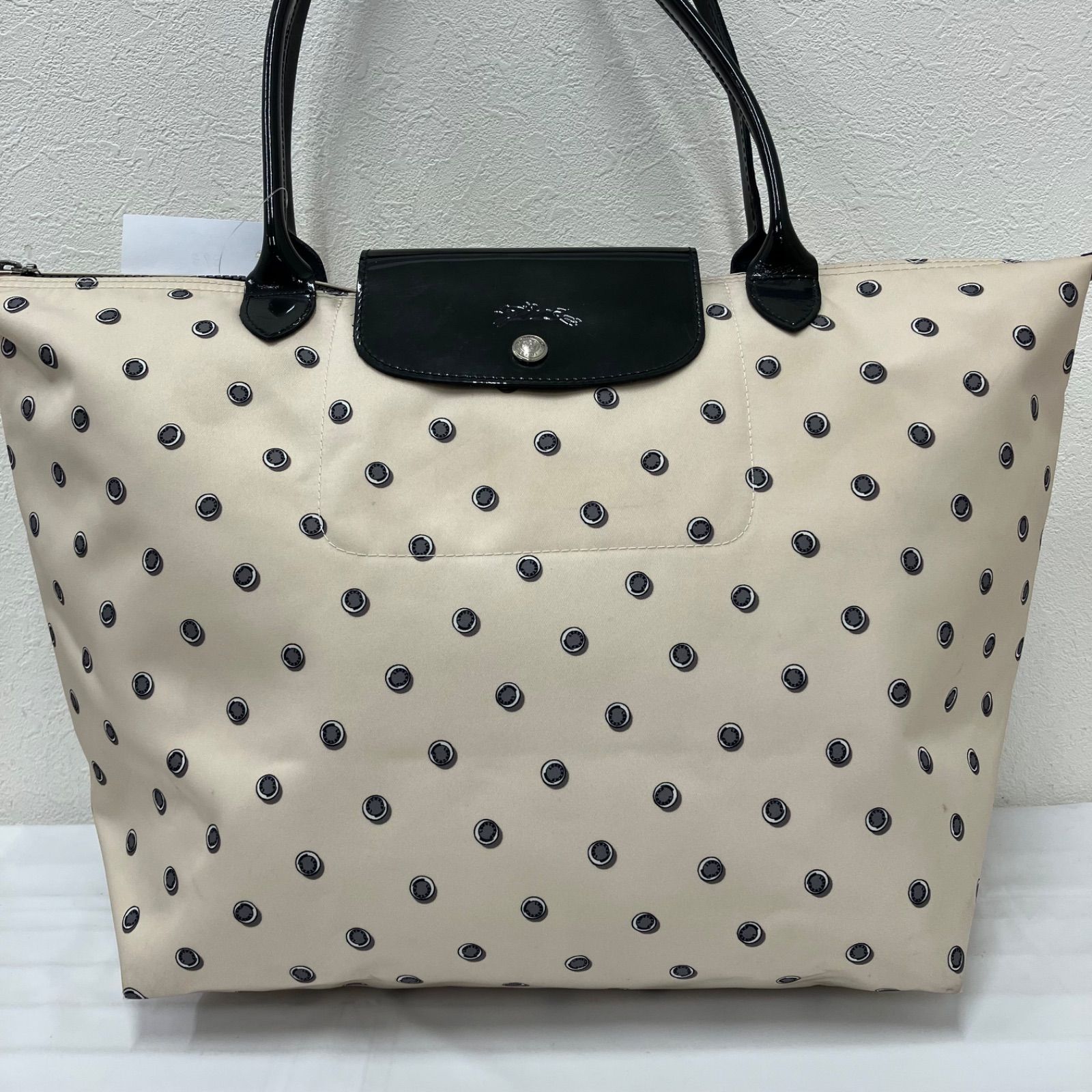 398 LONGCHAMP ロンシャン トートバッグ ルプリアージュ ドット 総柄 