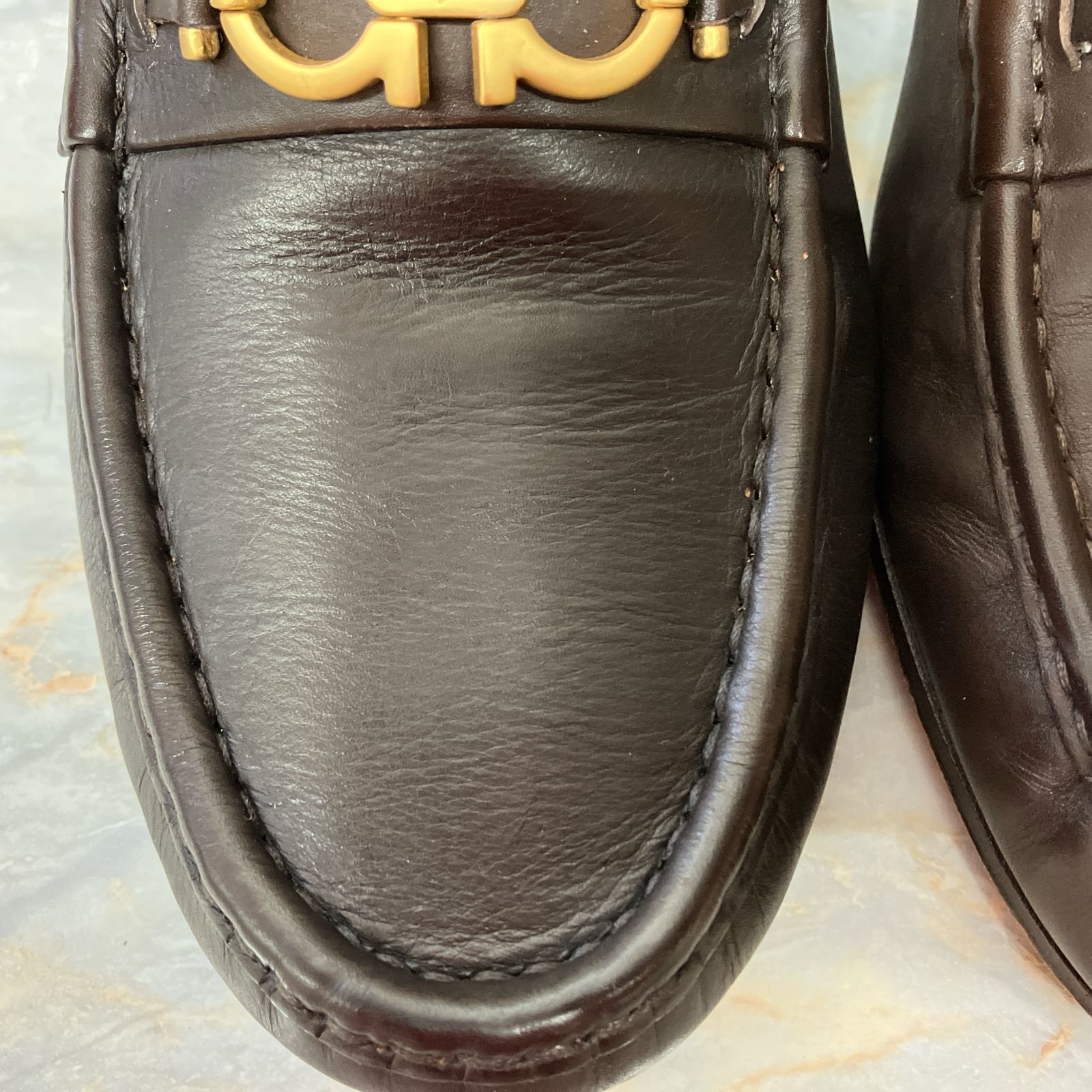 美品］フェラガモ Salvatore Ferragamo ガンチーニ ローファー ダーク