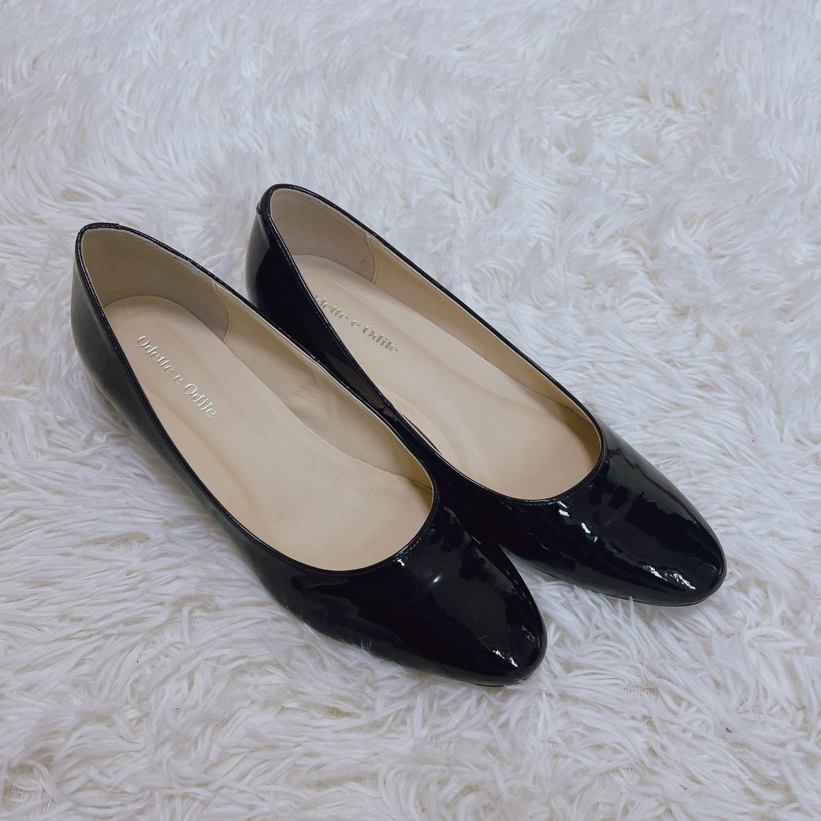 美品】Odette e Odile オディットエオディール 23 フラット パンプス