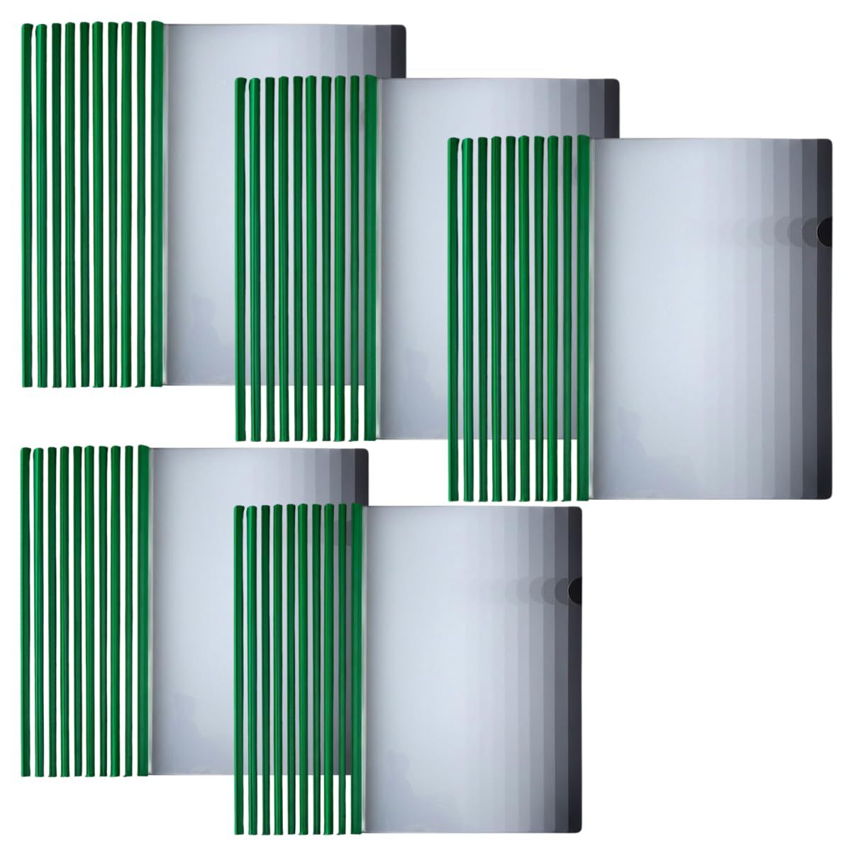 RYUBOF スライドレール式クリアファイル A4 50冊セット 大容量 書類