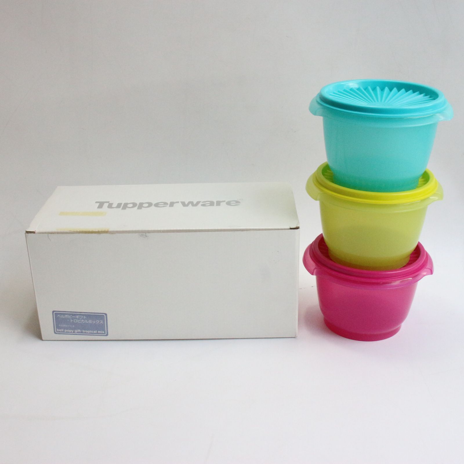 TM_131】Tupperware タッパーウェア bell popy gift・tropical mix