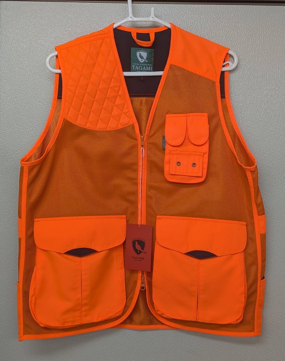 TAGAMI タガミ ハンティングベスト オレンジメッシュベスト ※2025以前