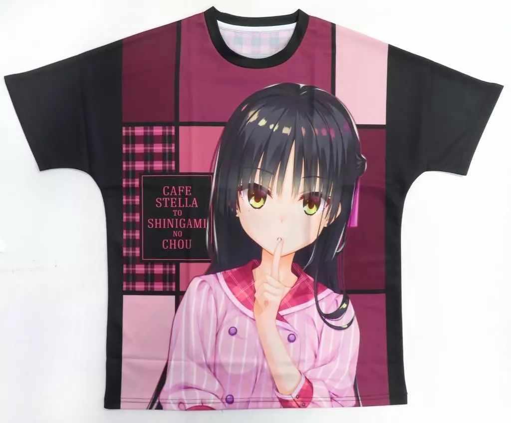 中古】Tシャツ 008：四季ナツメ(ver.3) フルプリントTシャツ ブラック 